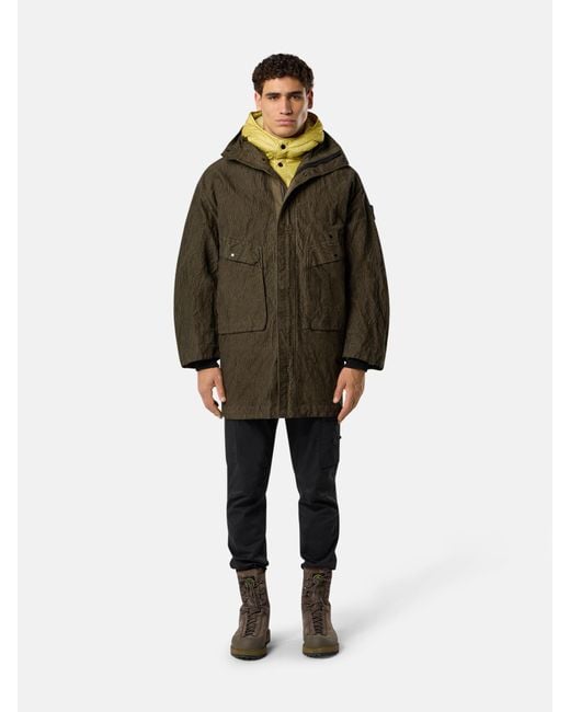 7100009 Wrinkled Corduroy 500-Tc Stone Island de hombre de color Green
