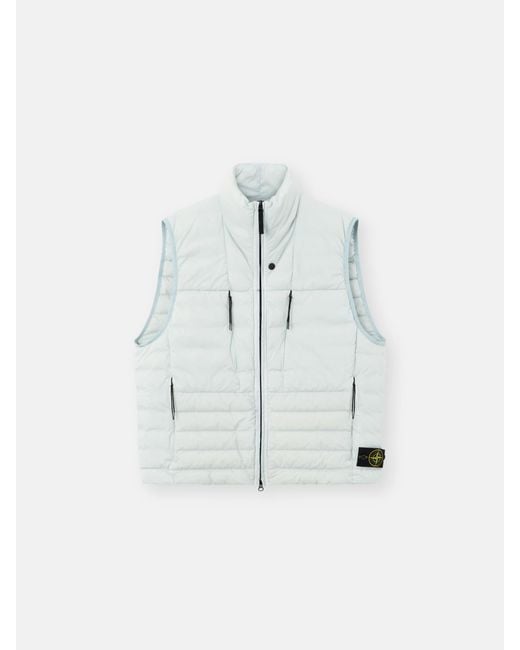 Stone Island White G100011 Seamless Tunnel Nylon Down-Tc for men