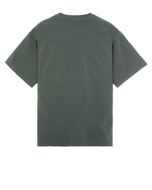 T-shirt a maniche corte cotone di Stone Island in Green da Uomo