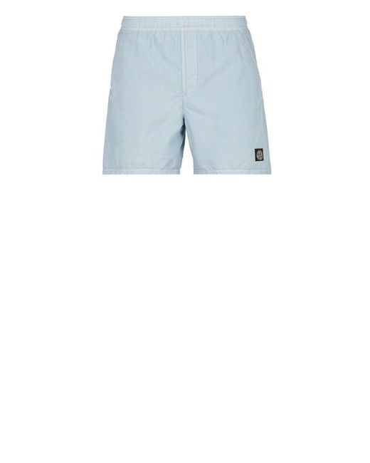 Stone Island Blue Beach Shorts Polyamide for men