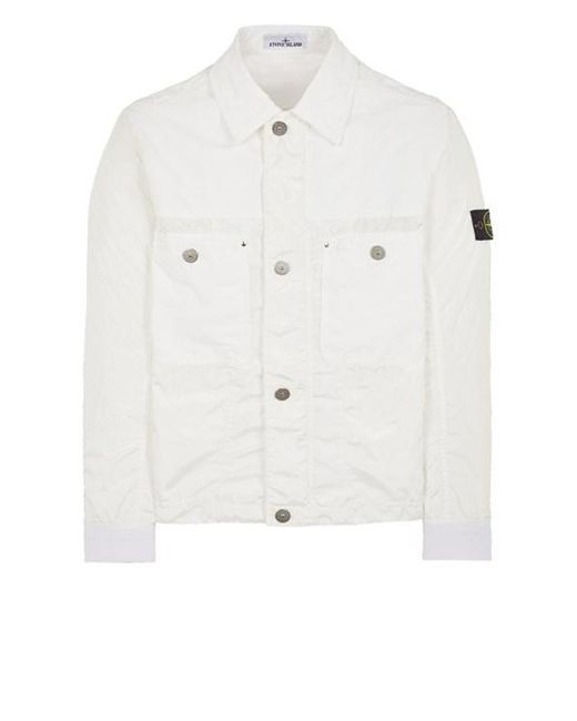 Stone Island White Lightweight Jacket Polyester for men