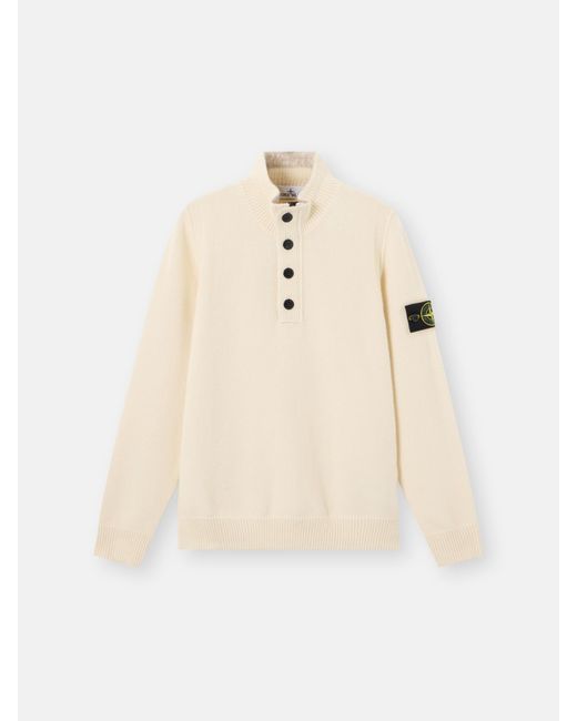 Stone Island Natural 5100040 Lambswool for men