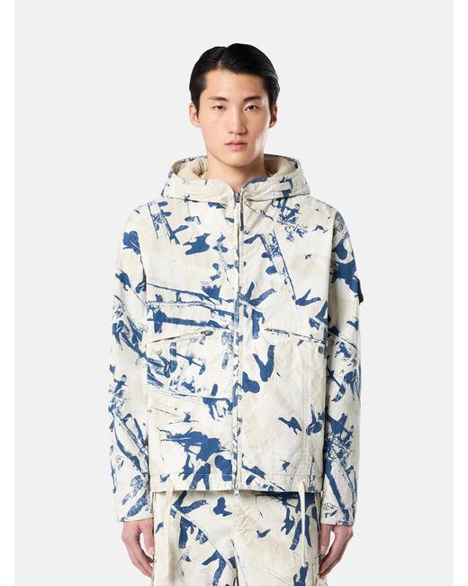 Stone Island White 4100069 Scan Camo On Stretch Ripstop-Ovd for men