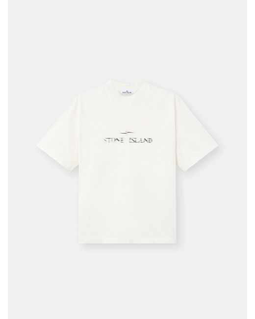 Stone Island Natural 2100001 Combed Organic Cotton Jersey for men