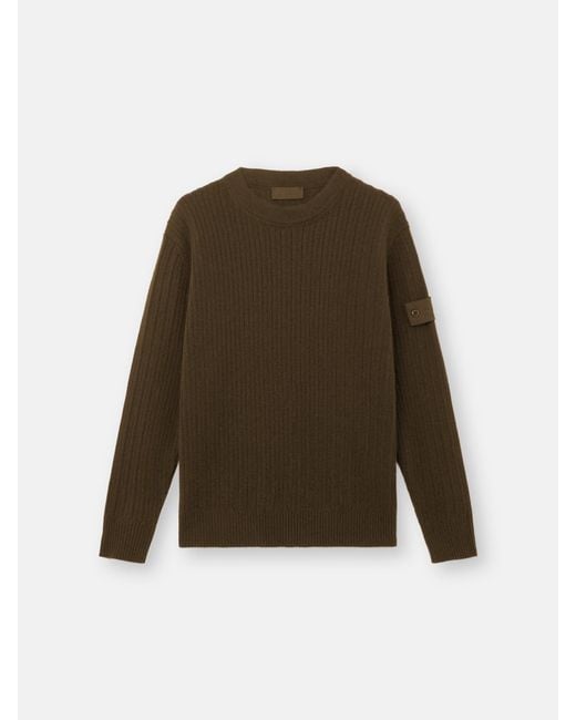 Stone Island Green 5100051 Wool Cashmere S. I. Ghost for men