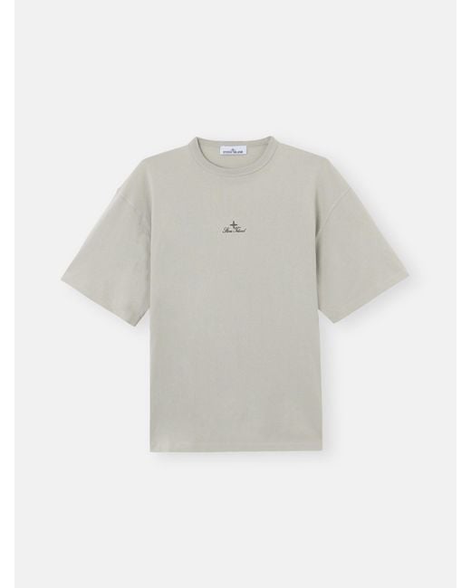 Stone Island White 2100006 Organic Cotton Jersey for men