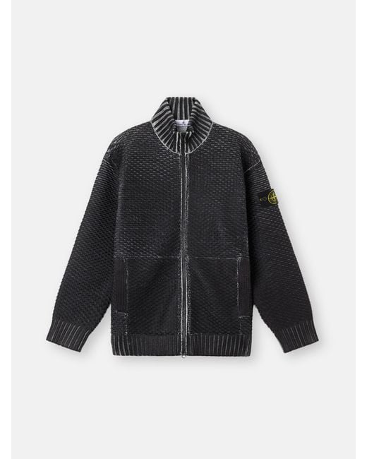 Stone Island Black 5100081 Polyester With Sublimatic Print for men