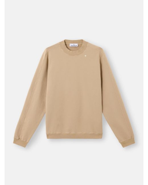 6100017 Cotton Stretch Fleece Stellina Stone Island pour homme en coloris Natural