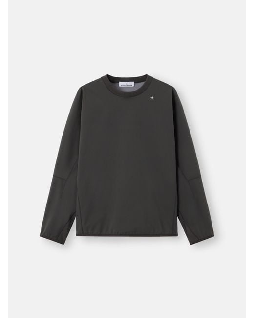 Stone Island Black 6100041 Technical Jersey Stretch Nylon Polyester Stellina for men