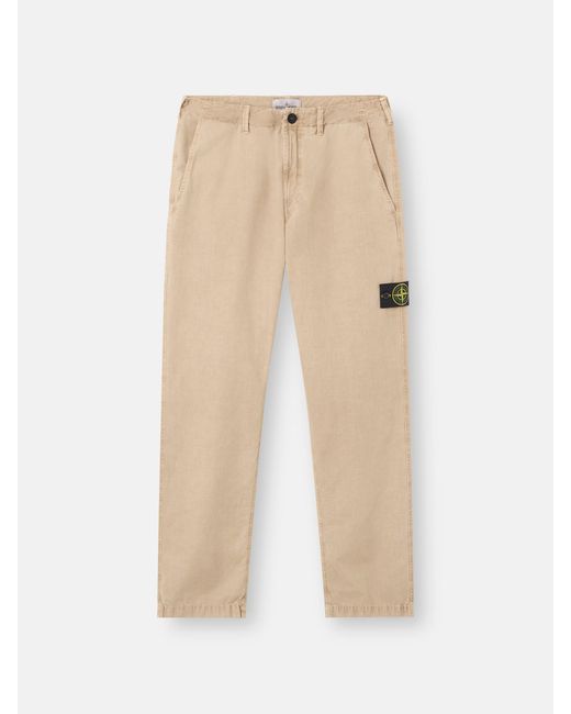 Stone Island Natural Chino Pants for men