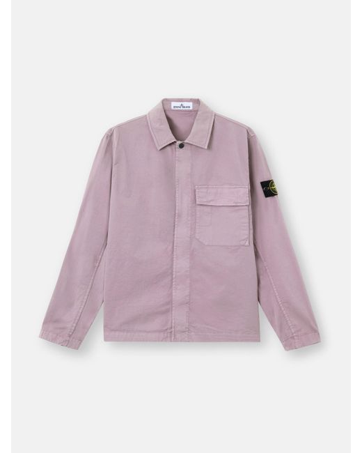 Stone Island Purple 1200013 Stretch Organic Cotton Twill for men