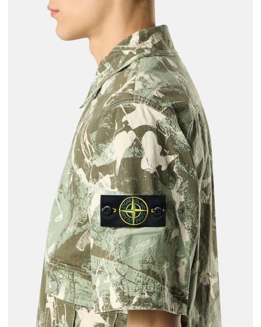 Stone Island Multicolor 1100012 Scan Camo On Stretch Ripstop-Ovd for men