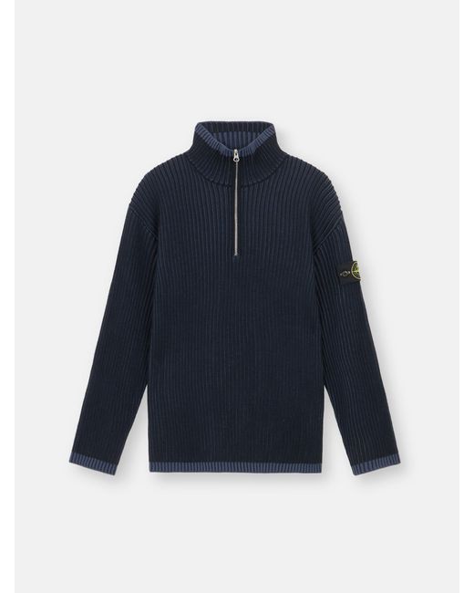 Stone Island Blue 516C1 Vanisé Full Rib Rws Wool for men