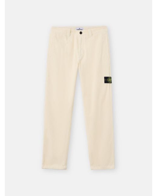 Stone Island Natural 3100059 Organic Cotton Corduroy 800 for men