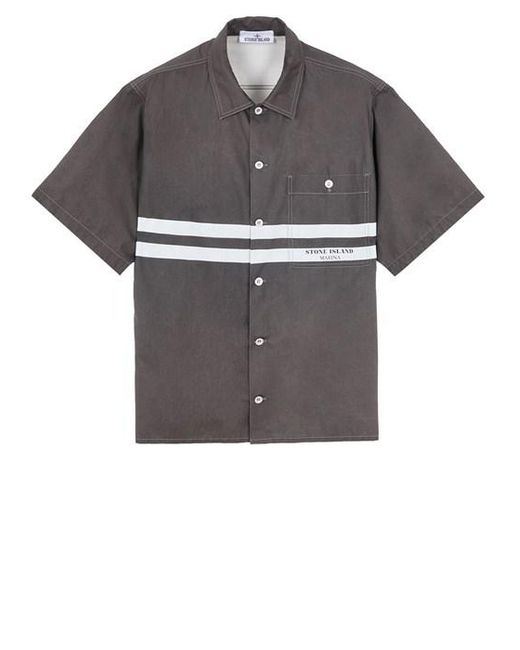 Stone Island Gray Shirts Cotton for men