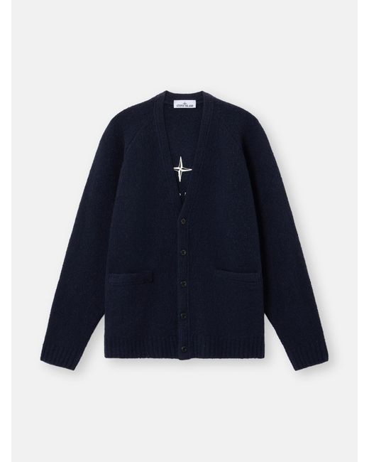 Stone Island Blue 5100094 Wool Nylon Bouclé for men