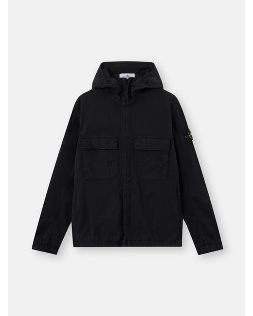 Stone Island Black 4100077 Stretch Organic Cotton Twill for men