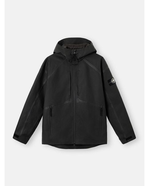 Stone Island Black 0100001 Ripstop Leather for men
