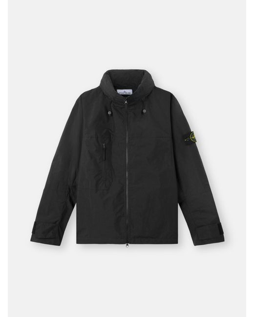 Stone Island Black 4100059 Metal Lamina Poly Ripstop for men