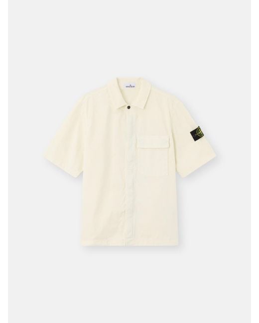 Stone Island Natural 1100025 Stretch Organic Cotton Twill for men