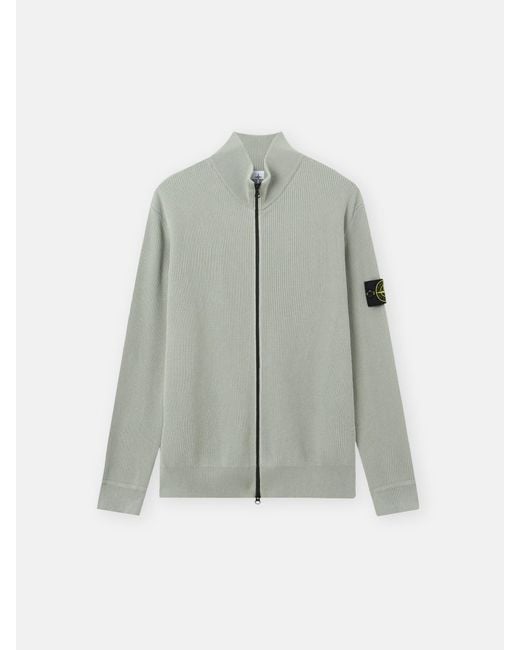 Stone Island Gray 5100126 Ribbed Soft Organic Cotton for men