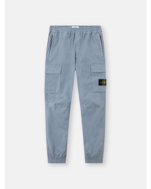 Stone Island Blue 3100031 Stretch Organic Cotton Twill for men