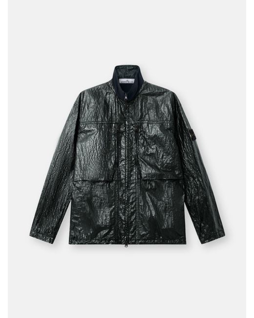 Stone Island Black 1200031 Nylon Lucido for men