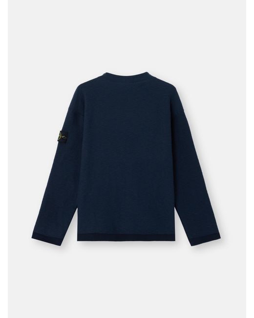 5100044 Plush Stitch Organic Cotton Nylon Stone Island de hombre de color Blue