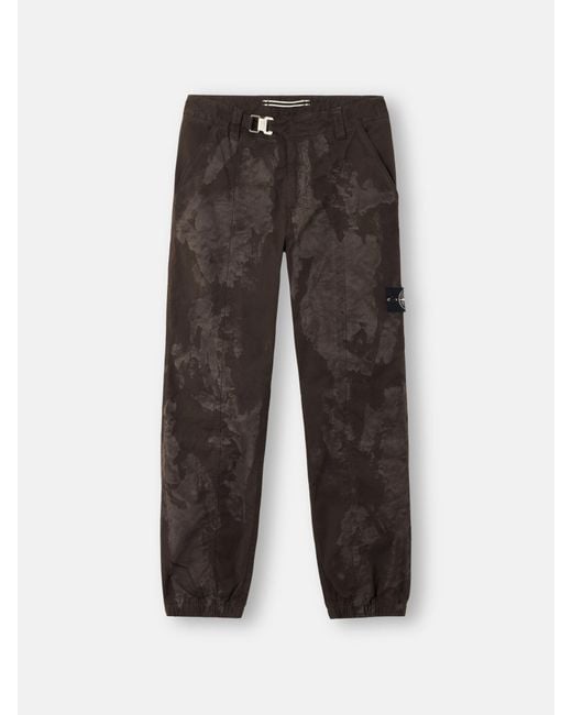 Stone Island Green 3100007 Supima Stretch Cotton Twill-Tc Laser Camo for men