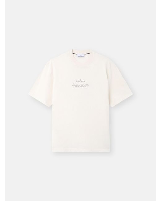 Stone Island White 2100001 Organic Cotton Jersey for men