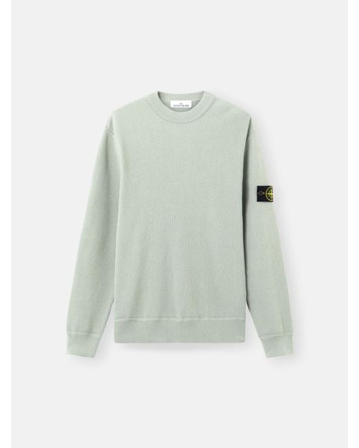 Stone Island Green 5100154 Ribbed Soft Organic Cotton for men