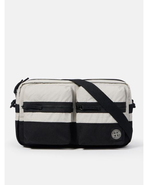 Stone Island Black 9200024 Double Coated Cotton Ripstop for men