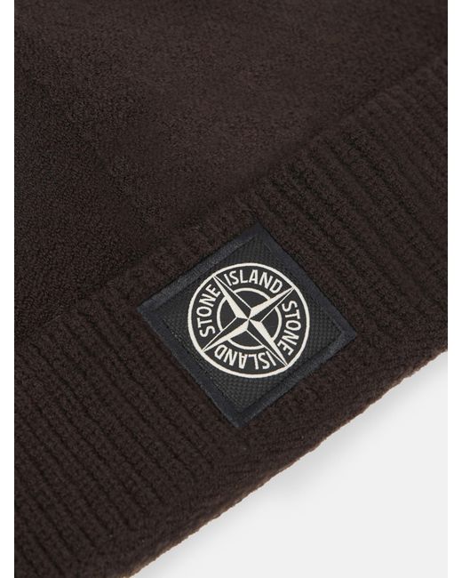 N100007 Plush Stitch Stretch Rws Wool Stone Island de hombre de color Black