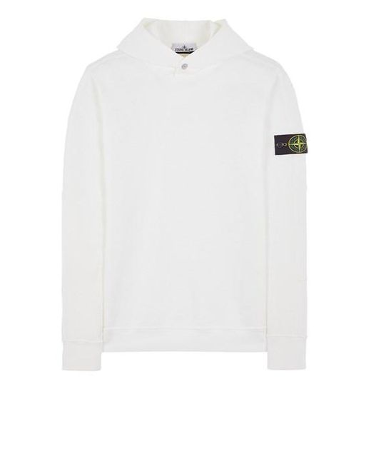 Stone Island Sweatshirt baumwolle in Weiß für Herren | Lyst DE