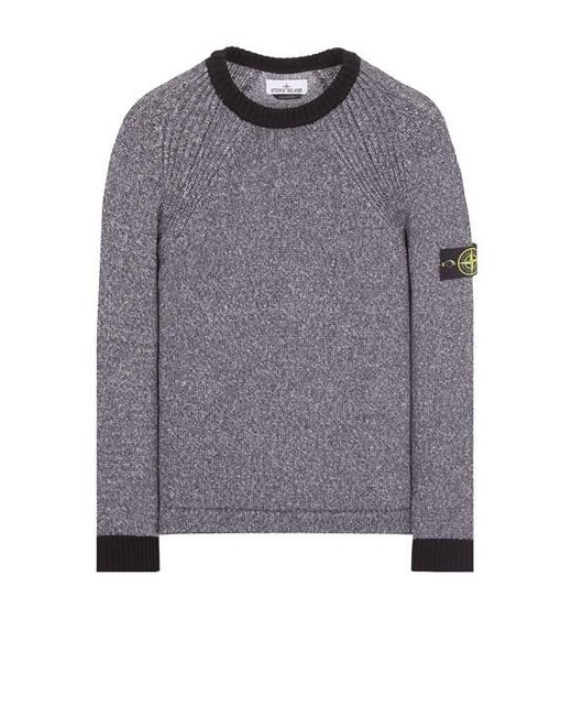 Stone Island Sweater baumwolle in Gray für Herren
