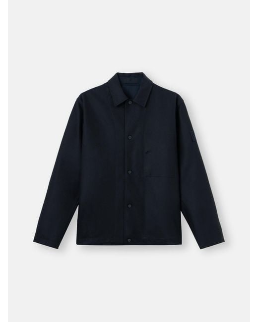 Stone Island Blue 1200020 Wool Nylon Flannel S. I. Ghost for men