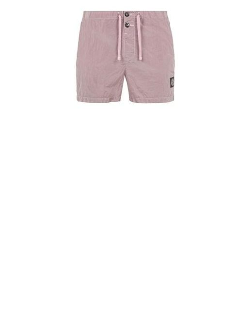 Stone Island Pink Beach Shorts Polyamide for men