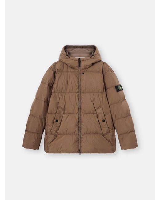 Stone Island Brown 4100037 Crinkle Reps Ny for men