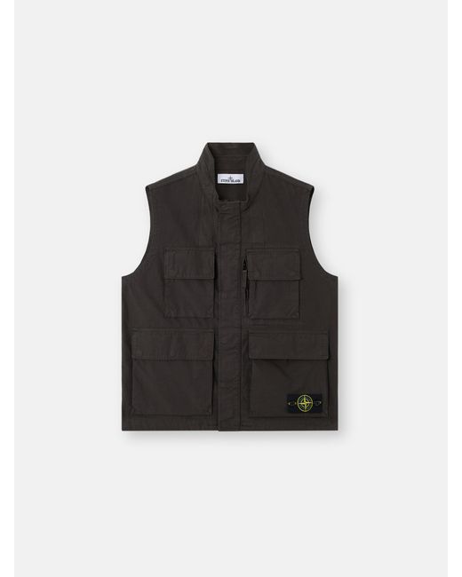 Stone Island Black G100001 Canvas Weave Cotton, Organic Cotton for men