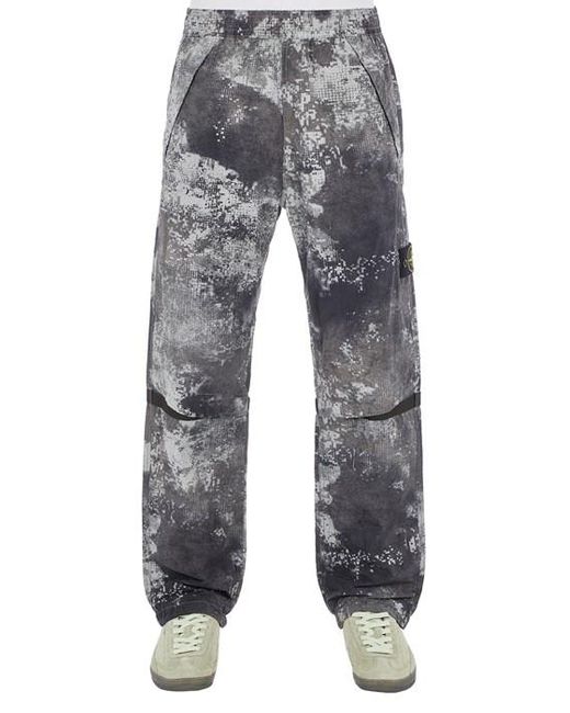 Pantalons polyamide Stone Island pour homme en coloris Gray