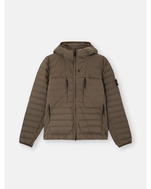 Stone Island Brown 4100020 Seamless Tunnel Nylon Down-Tc for men