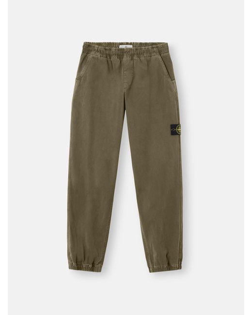 Stone Island Green 3100009 Organic Panama Cotton 'Old' Effect for men