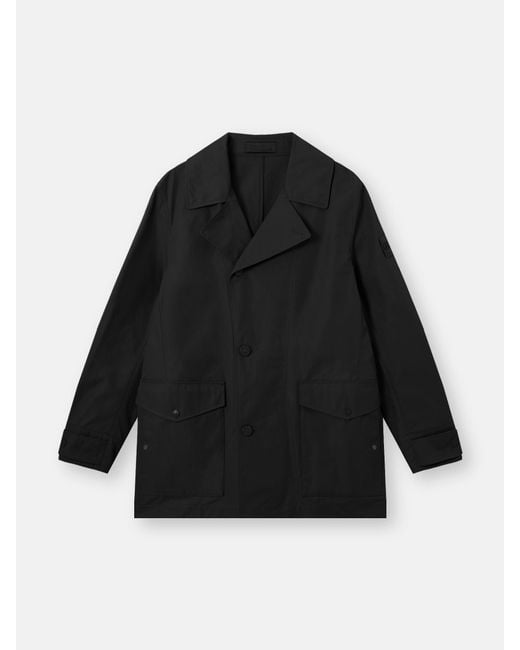 Stone Island Black 4100046 All-Weather Cotton Canvas S. I. Ghost for men