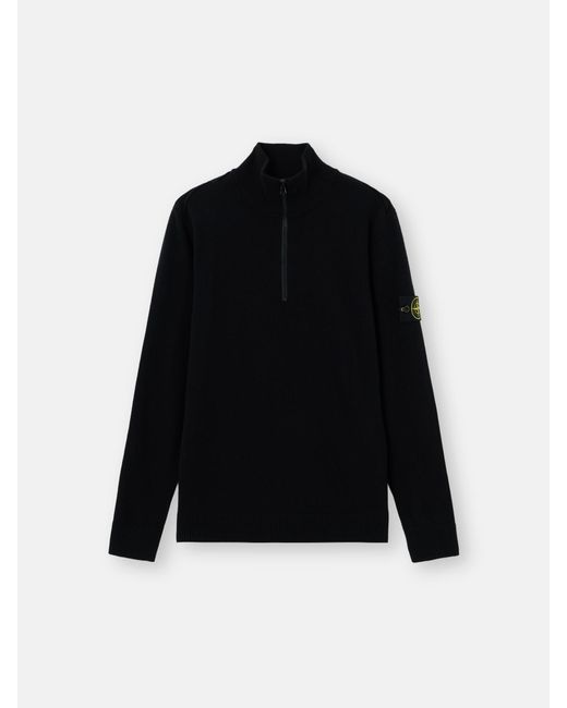 Stone Island Black 5100012 Light Rws Geelong Wool for men