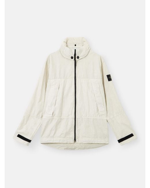 4100040 Raw Linen Plated-Ovd di Stone Island in White da Uomo