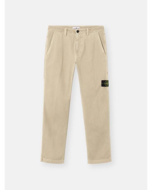 Stone Island Natural 3100037 Organic Panama Cotton 'Old' Effect for men