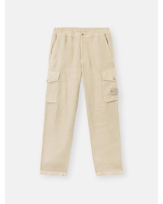 3100029 Diagonal Linen Ghost di Stone Island in Natural da Uomo