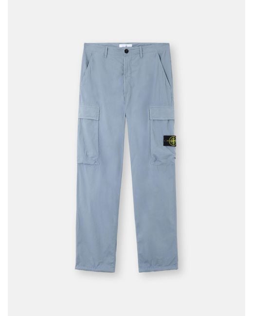 Stone Island Blue 3100043 Stretch Cotton Tela 'Paracadute' for men