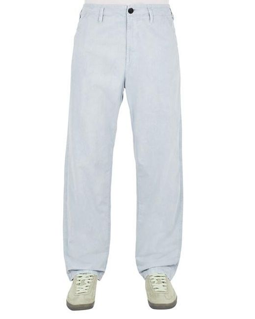 Stone Island Blue Trousers Cotton for men