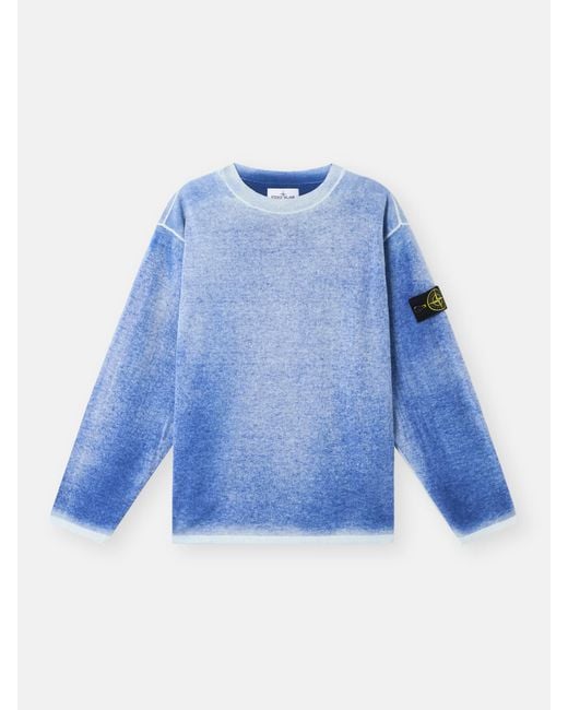 5100030 Raw Hand Light Organic Cotton Stone Island pour homme en coloris Blue